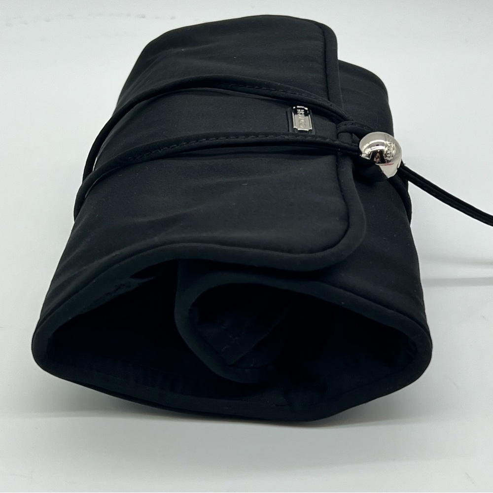 Coach Black Satin Jewelry Roll Organizer EUC w/ Dusty - Picture 15 of 16
